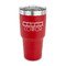 Movie Theater 30 oz Stainless Steel Ringneck Tumblers - Red - FRONT