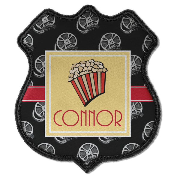 Custom Movie Theater Iron On Shield Patch C w/ Name or Text