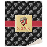 Movie Theater Sherpa Throw Blanket (Personalized)