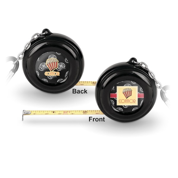 Movie Theater 6-Ft Pocket Tape Measure with Carabiner Hook - Front and Back