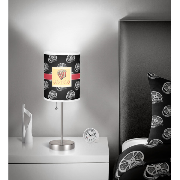 Movie Theater 7 inch drum lamp shade - in room