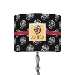Movie Theater 8" Drum Lamp Shade - Fabric (Personalized)