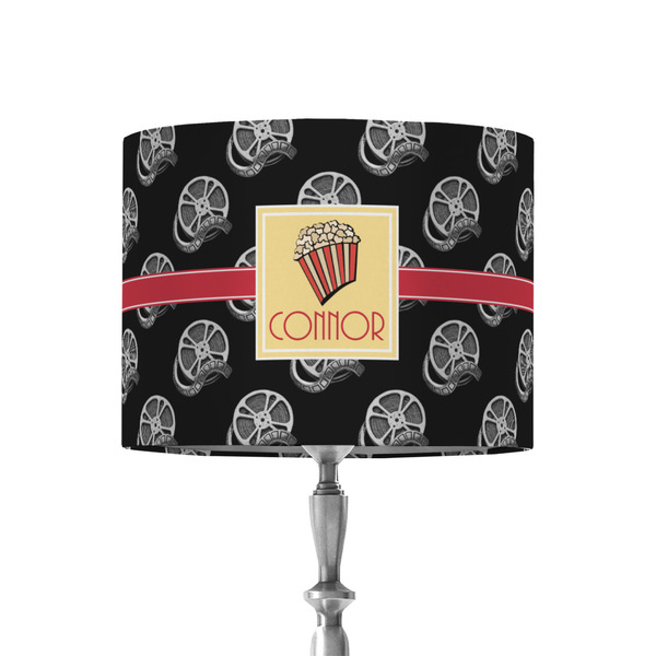 Custom Movie Theater 8" Drum Lamp Shade - Fabric (Personalized)