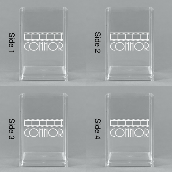 Movie Theater Acrylic Pen Holder - All Sides