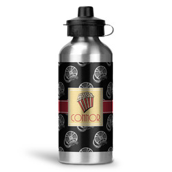 Movie Theater Water Bottle - Aluminum - 20 oz - Silver (Personalized)