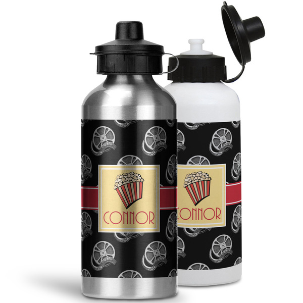 Movie Theater Aluminum Water Bottles - MAIN (white &silver)