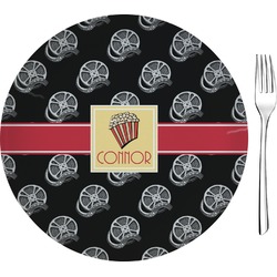 Movie Theater Glass Appetizer / Dessert Plate 8" (Personalized)