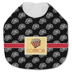 Movie Theater Jersey Knit Baby Bib w/ Name or Text