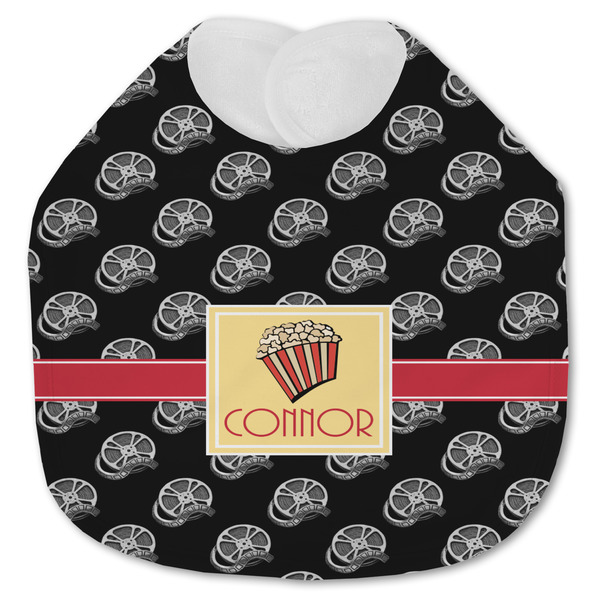Custom Movie Theater Jersey Knit Baby Bib w/ Name or Text