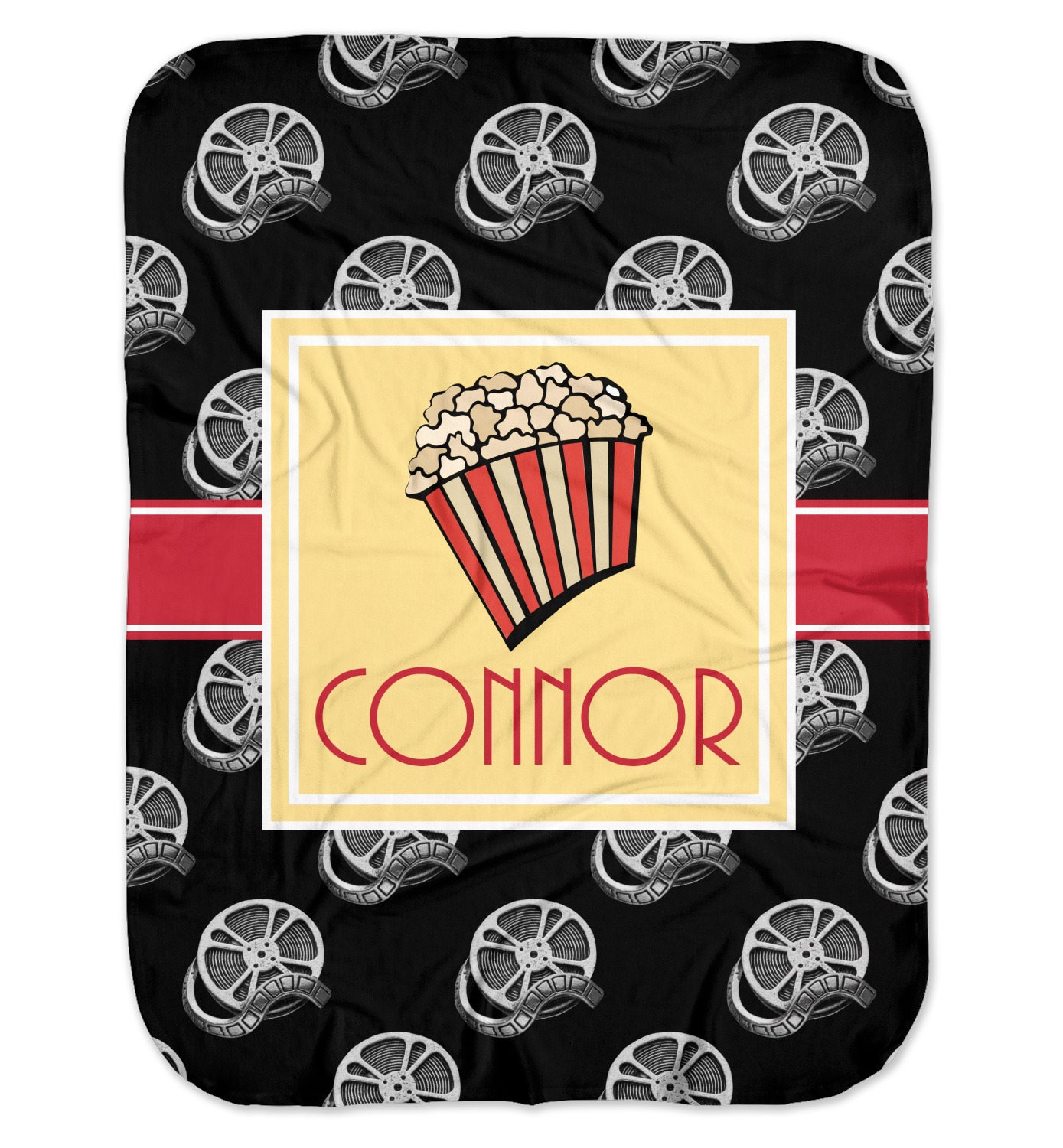 Custom Movie Theater Baby Swaddling Blanket (Personalized) YouCustomizeIt