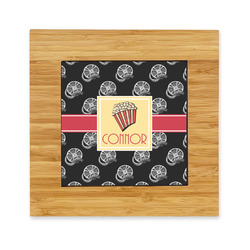 Movie Theater Bamboo Trivet with Ceramic Tile Insert (Personalized)