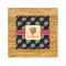 Movie Theater Bamboo Trivet with 6" Tile - FRONT
