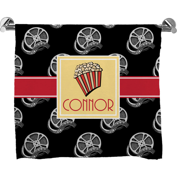 Custom Movie Theater Bath Towel w/ Name or Text