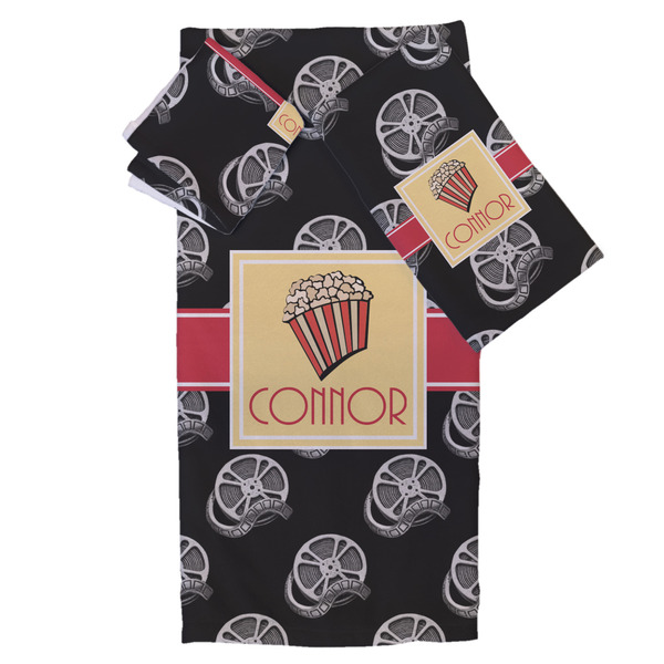 Custom Movie Theater Bath Towel Set - 3 Pcs (Personalized)