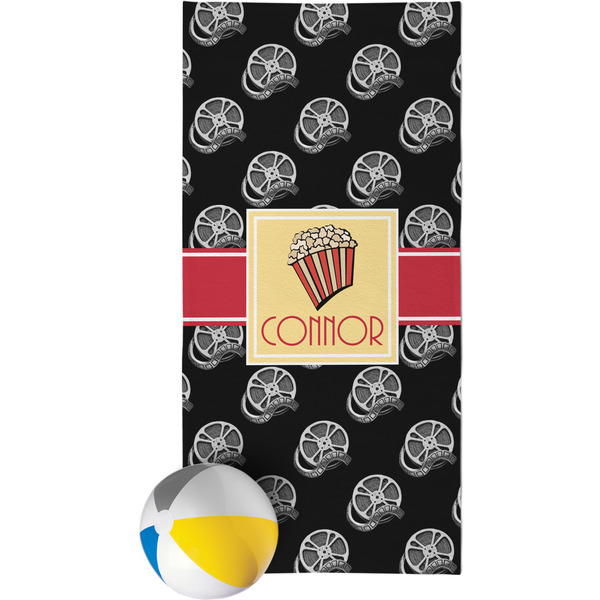 Custom Movie Theater Beach Towel w/ Name or Text