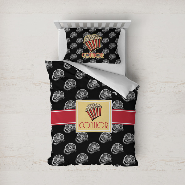 Custom Movie Theater Duvet Cover Set - Twin (Personalized)