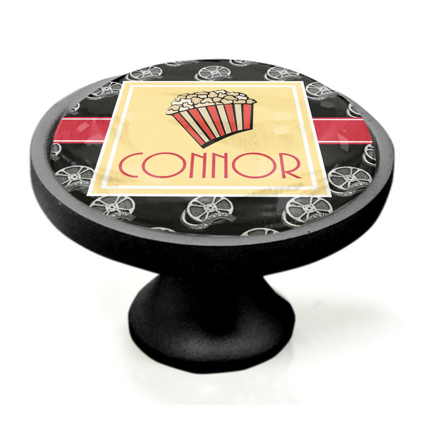 Movie Theater Black Custom Cabinet Knob (Side)