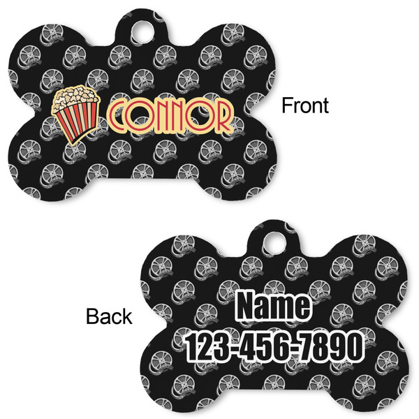 Movie Theater Bone Shaped Dog ID Tag - Large - Approval