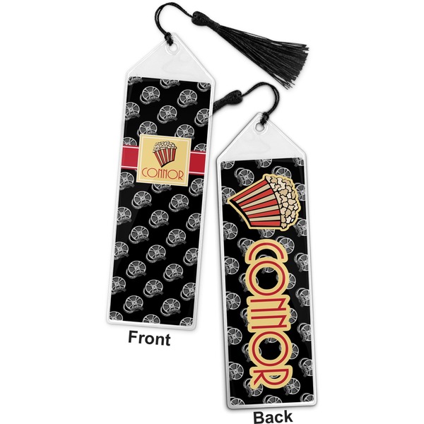 Movie Theater Bookmark with tassel - Front and Back