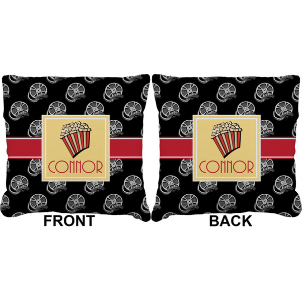 Movie Theater Burlap Pillow Approval