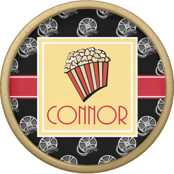 Movie Theater Cabinet Knob - Gold - Front