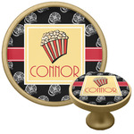 Movie Theater Cabinet Knob - Gold (Personalized)
