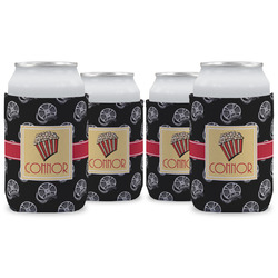 Movie Theater Can Cooler (12 oz) - Set of 4 w/ Name or Text
