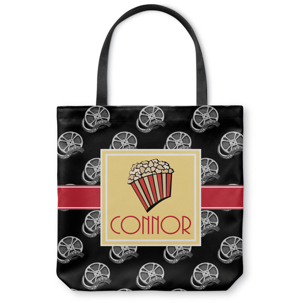 Custom Movie Theater Canvas Tote Bag - Large - 18"x18" w/ Name or Text