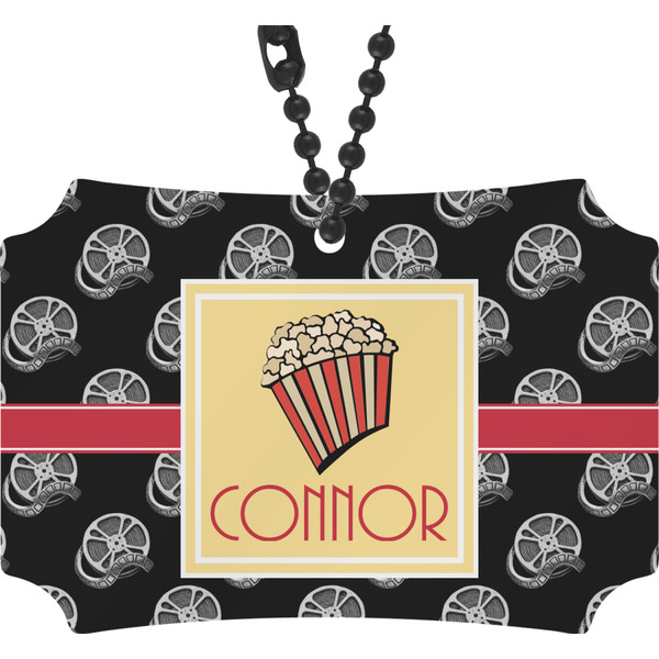 Custom Movie Theater Rear View Mirror Ornament w/ Name or Text