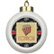 Movie Theater Ceramic Ball Ornament (Personalized)