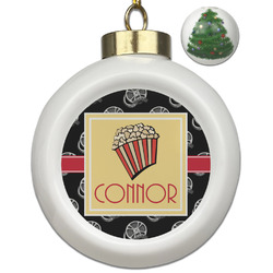Movie Theater Ceramic Ball Ornament - Christmas Tree (Personalized)