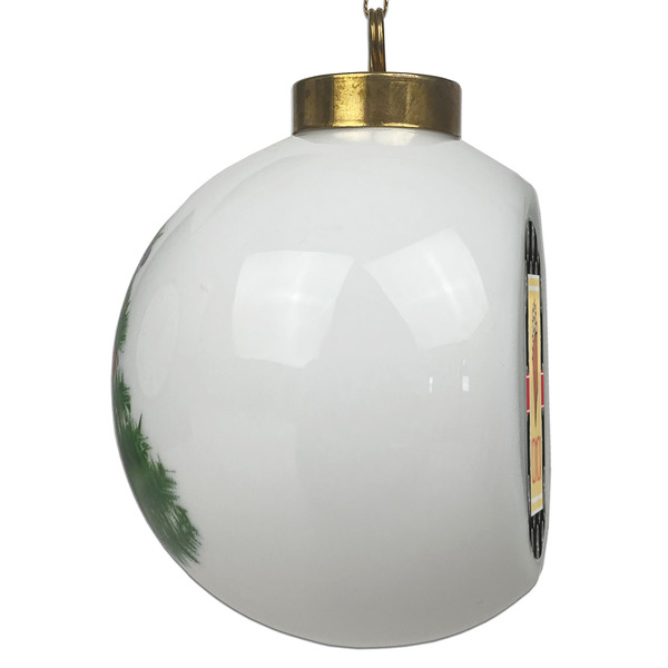 Movie Theater Ceramic Christmas Ornament - Xmas Tree (Side View)