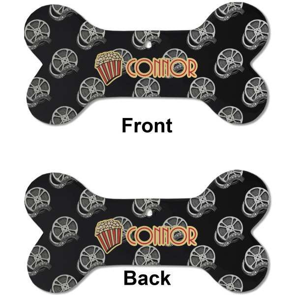 Movie Theater Ceramic Flat Ornament - Bone Front & Back (APPROVAL)