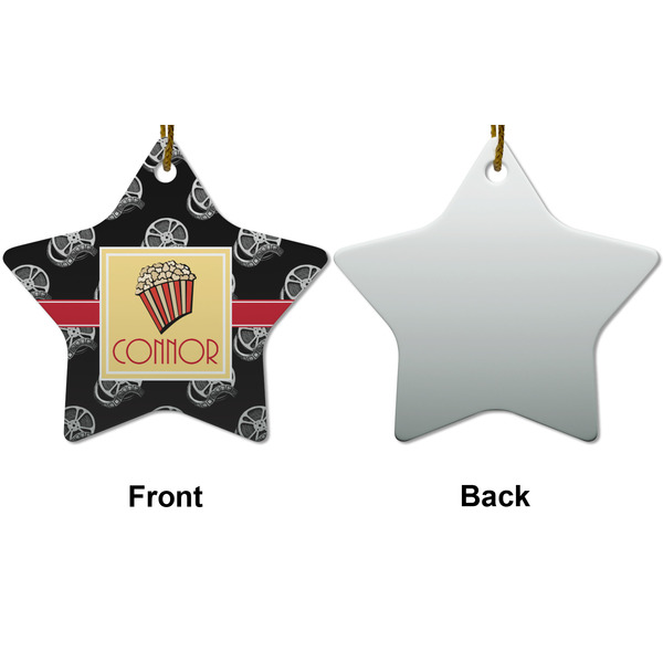 Movie Theater Ceramic Flat Ornament - Star Front & Back (APPROVAL)