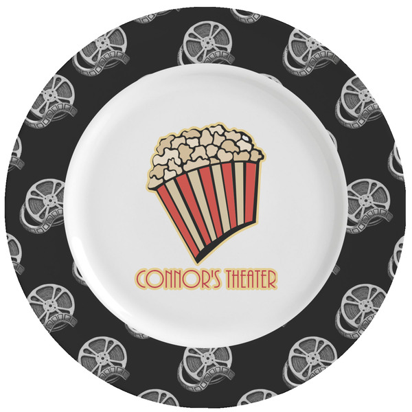 Custom Movie Theater Ceramic Dinner Plates (Set of 4) (Personalized)