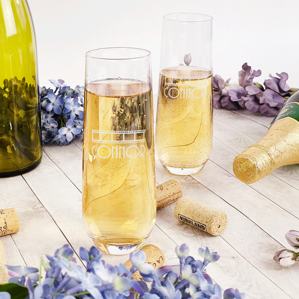 Movie Theater Champagne Flute - Single - In Context
