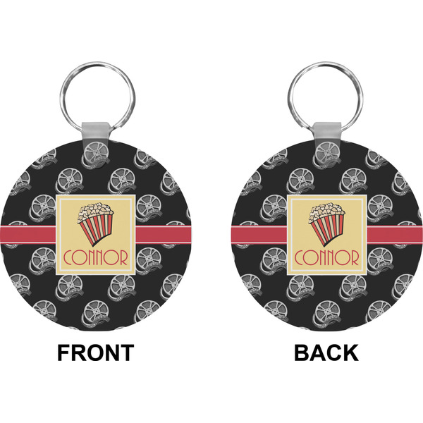 Movie Theater Circle Keychain (Front + Back)