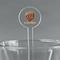 Movie Theater 5.5" Round Plastic Stir Sticks - Clear (Personalized)