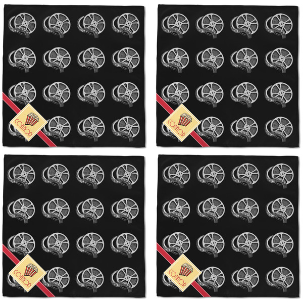 Movie Theater Cloth Napkins - Personalized Dinner (APPROVAL) Set of 4