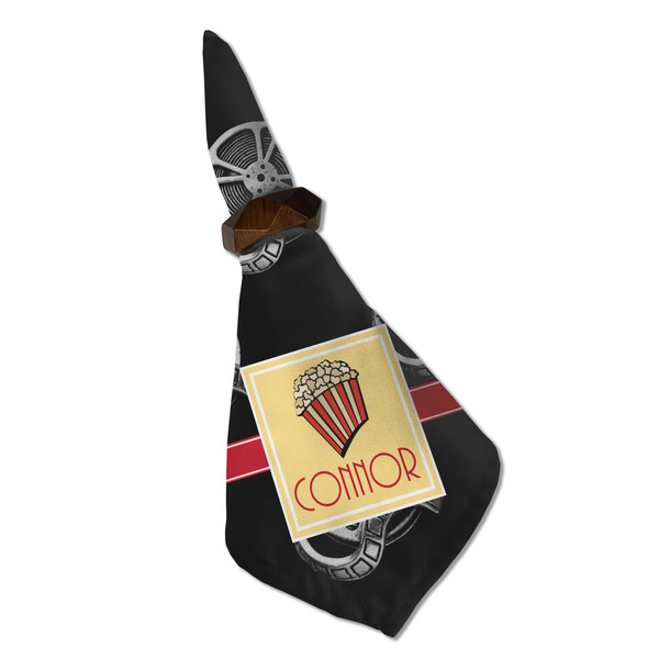 Movie Theater Cloth Napkins - Personalized Dinner (Folded in Ring) (MAIN)