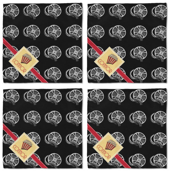 Movie Theater Cloth Napkins - Personalized Lunch (APPROVAL) Set of 4