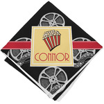 Movie Theater Cloth Cocktail Napkin - Single w/ Name or Text