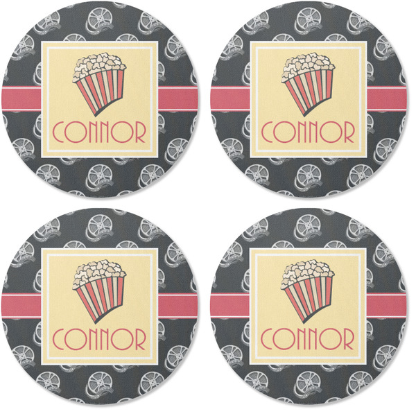 Movie Theater Coaster Round Rubber Back - Apvl
