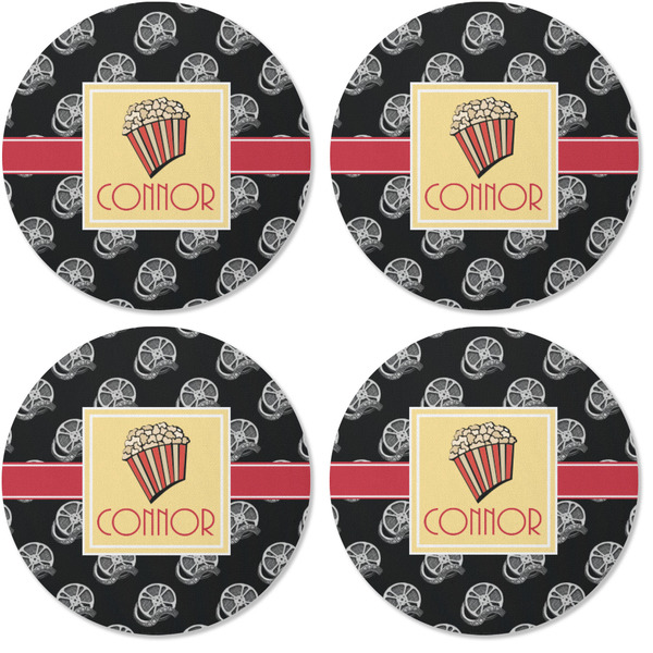 Movie Theater Coaster Round Rubber Back - Apvl
