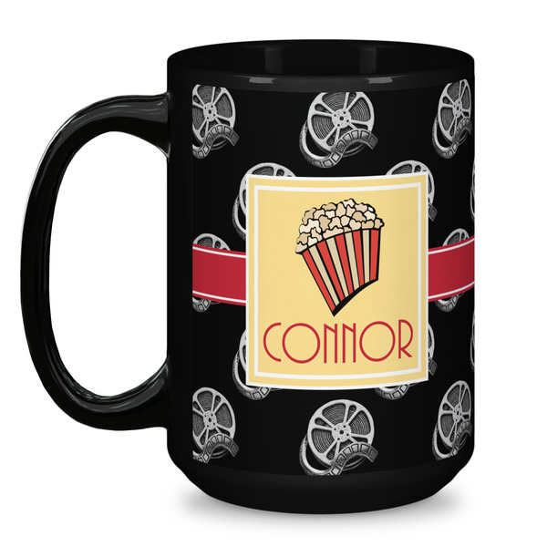 Movie Theater Coffee Mug - 15 oz - Black
