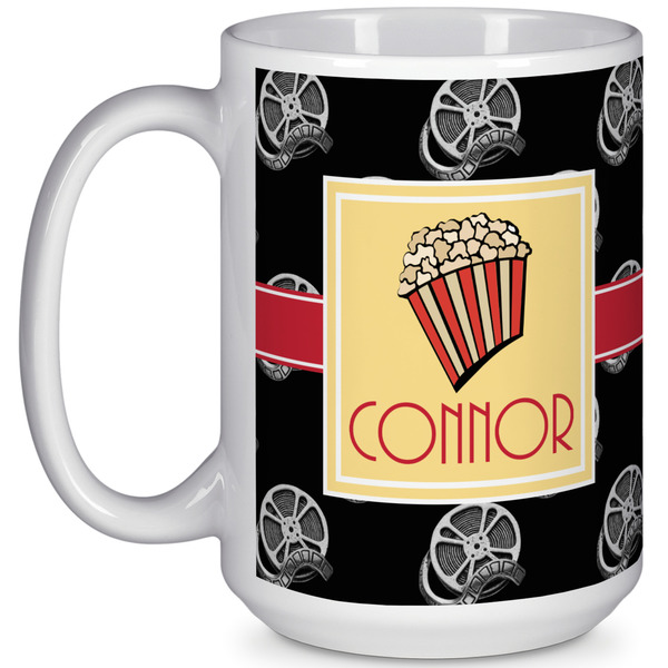 Custom Movie Theater 15 Oz Coffee Mug - White (Personalized)