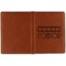 Movie Theater Cognac Leather Passport Holder Outside Single Sided - Apvl