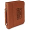 Movie Theater Cognac Leatherette Bible Covers with Handle & Zipper - Main