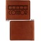 Movie Theater Cognac Leatherette Bifold Wallets - Front and Back Single Sided - Apvl