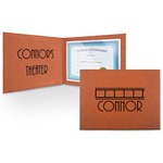 Movie Theater Leatherette Certificate Holder (Personalized)